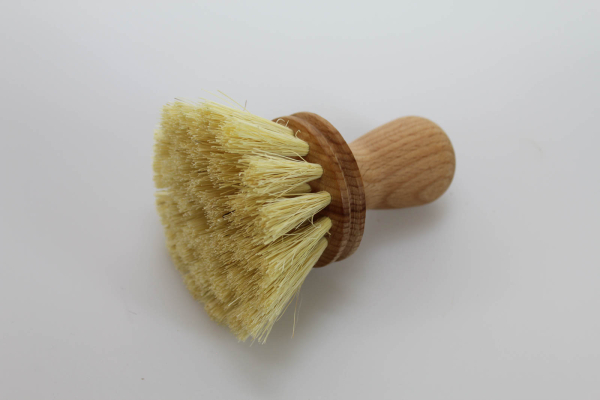 Topfkratzer rund, geölt / Fibre